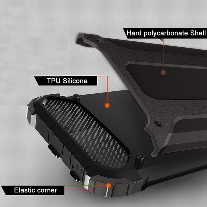 Para iPhone 6 y 6s Estuche combinado Tough Armor TPU + PC