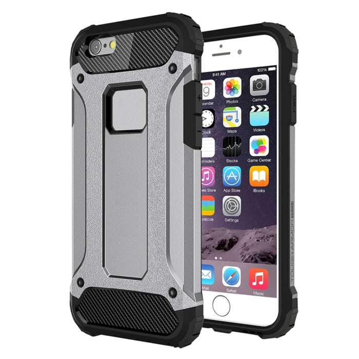 Para iPhone 6 y 6s Estuche combinado Tough Armor TPU + PC