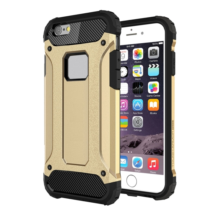 Para iPhone 6 y 6s Estuche combinado Tough Armor TPU + PC