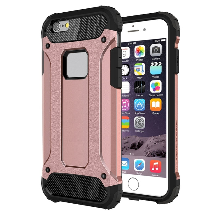 Para iPhone 6 y 6s Estuche combinado Tough Armor TPU + PC