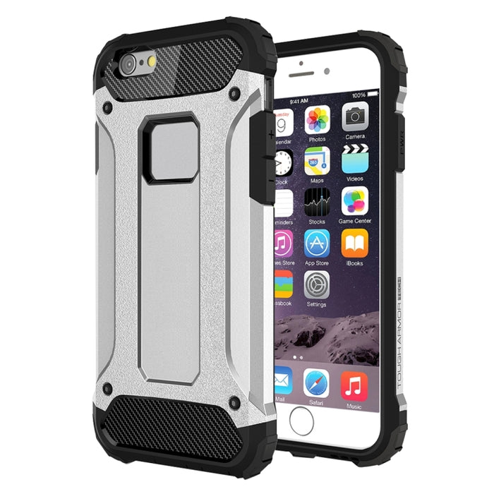 Para iPhone 6 y 6s Estuche combinado Tough Armor TPU + PC