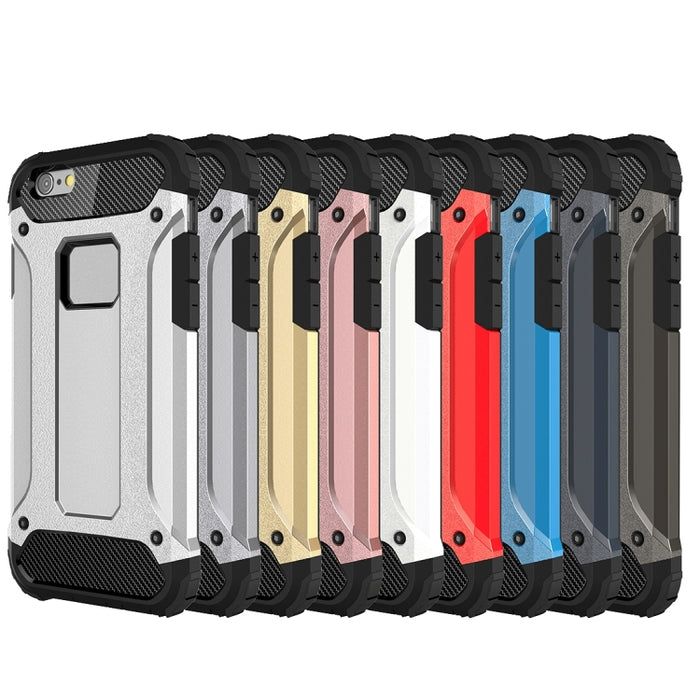 Para iPhone 6 y 6s Estuche combinado Tough Armor TPU + PC