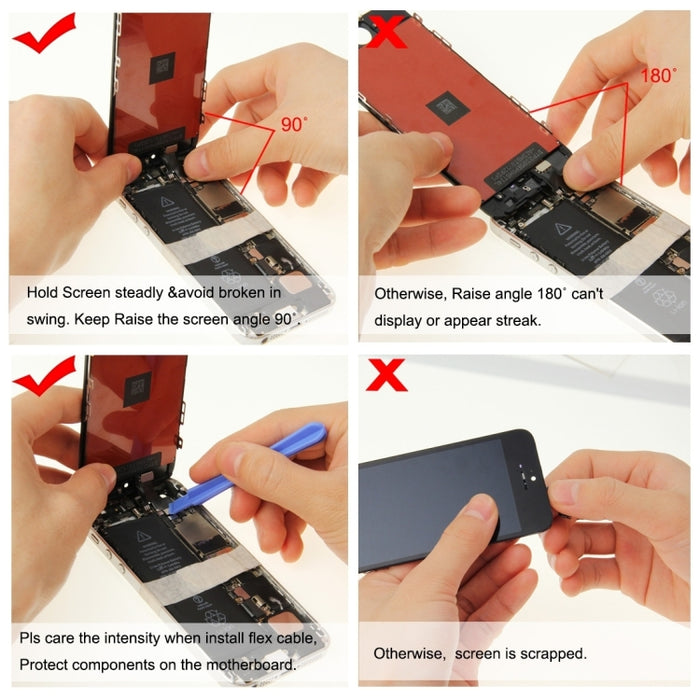 Pantalla LCD y digitalizador de montaje completo con marco para iPhone 6, 3 in 1 for i6 White, For iPhone 6(TFT)