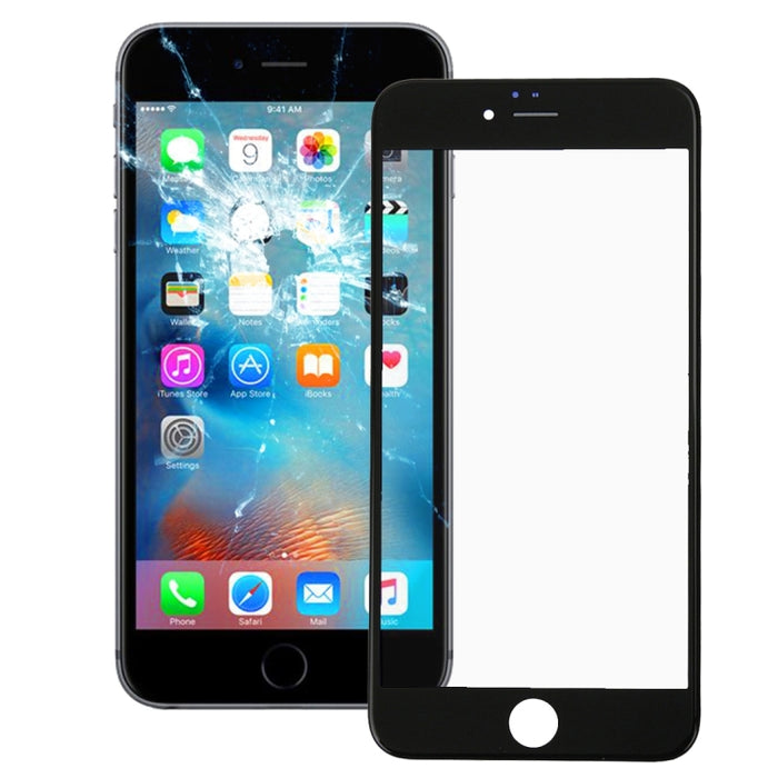 Lente de cristal exterior de pantalla frontal con marco de bisel de pantalla LCD frontal para iPhone 6s Plus, For iPhone 6s Plus (Frame)