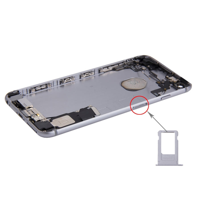 Conjunto de tapa trasera de batería con bandeja para tarjetas para iPhone 6s Plus, For iPhone 6s Plus