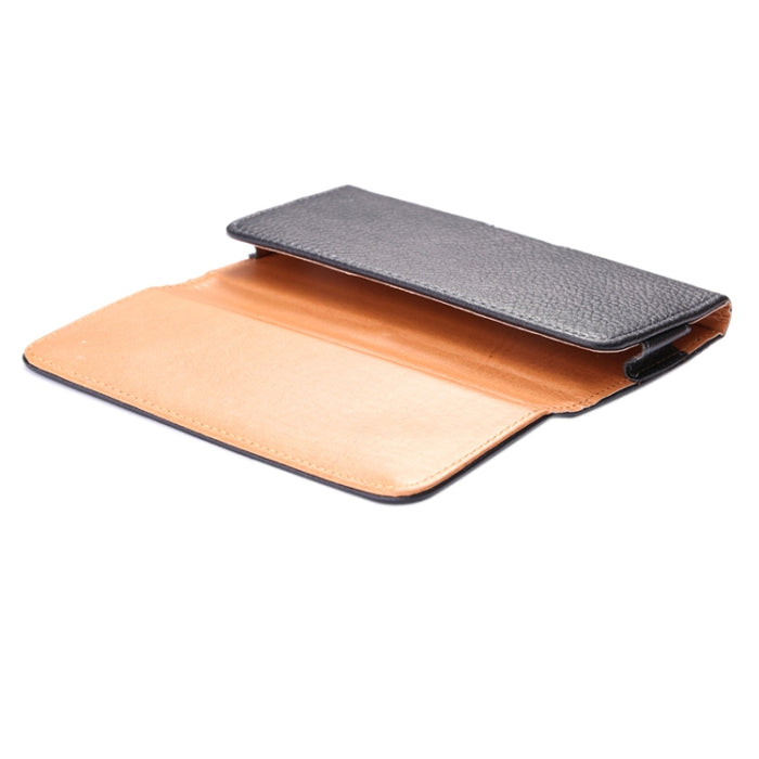 Riñonera estilo horizontal con textura Litchi para iPhone 6s Plus / iPhone 6 Plus y Galaxy Note 8 / Note 5 / Note 4 / S6 Edge Plus