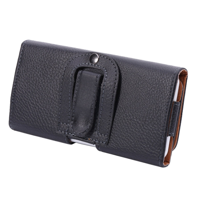 Riñonera estilo horizontal con textura Litchi para iPhone 6s Plus / iPhone 6 Plus y Galaxy Note 8 / Note 5 / Note 4 / S6 Edge Plus