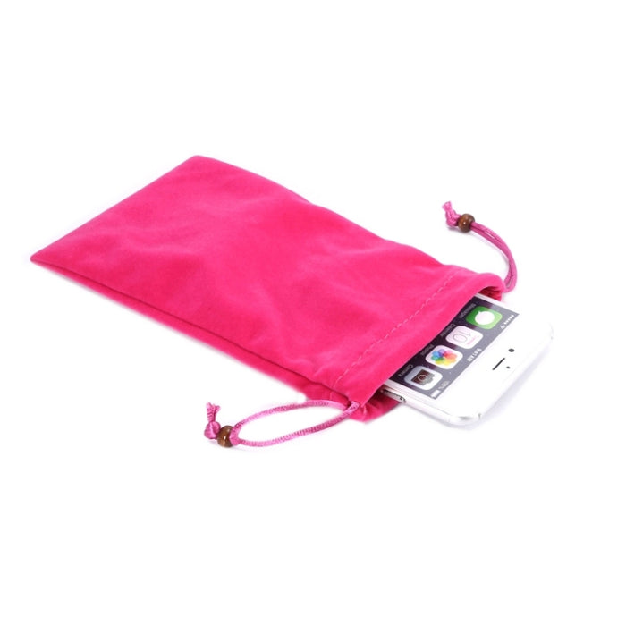Bolsa de transporte universal de tela aterciopelada de algodón para ocio con cordón para iPhone 6 Plus, iPhone 6S Plus, Galaxy Note 8, Galaxy S6 edge Plus / A8 / Note 5 / Note 4 / Galaxy Mega 6.3 / i9200