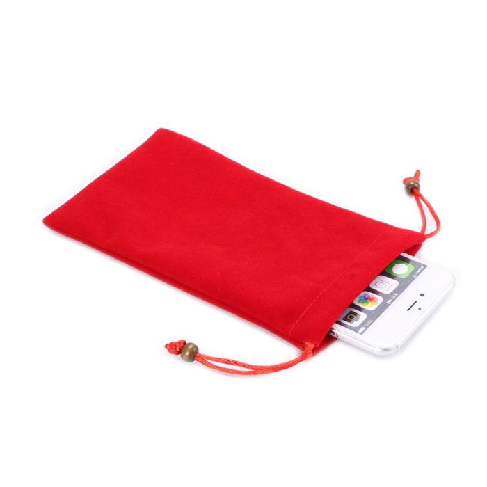 Bolsa de transporte universal de tela aterciopelada de algodón para ocio con cordón para iPhone 6 Plus, iPhone 6S Plus, Galaxy Note 8, Galaxy S6 edge Plus / A8 / Note 5 / Note 4 / Galaxy Mega 6.3 / i9200