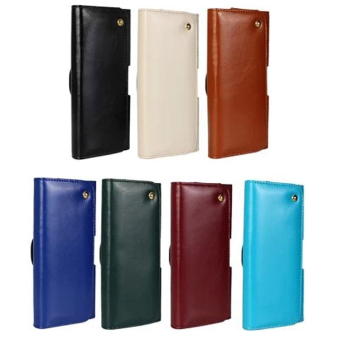 Riñonera de cuero estilo horizontal con textura Crazy Horse para iPhone 6 Plus / Galaxy Note 4 / Note 3 / Note 2 / A5 y A3