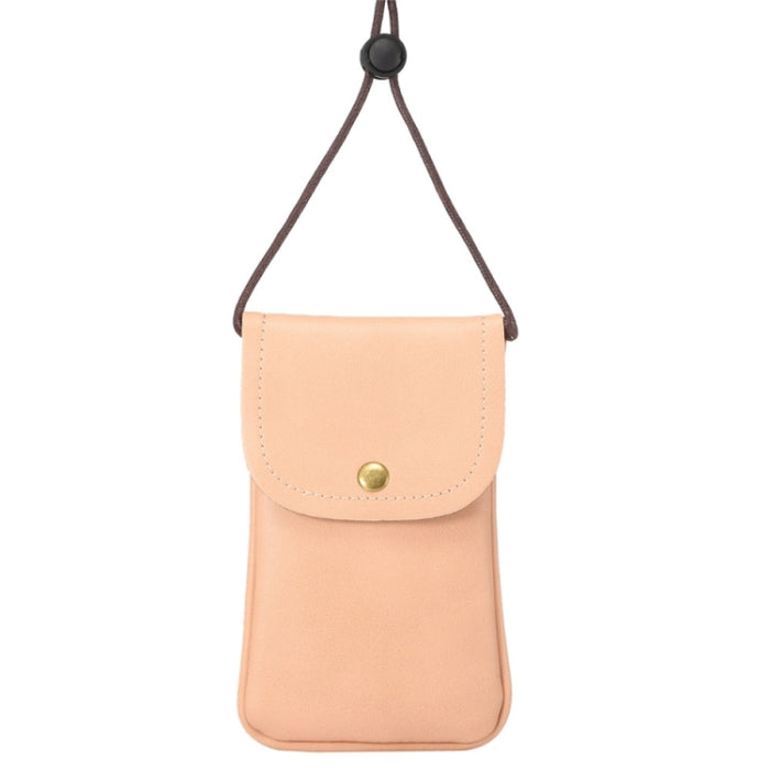 Funda de cuero vertical universal de PU / Bolsa de cuero para teléfono con cordón