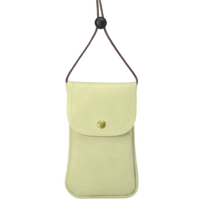 Funda de cuero vertical universal de PU / Bolsa de cuero para teléfono con cordón
