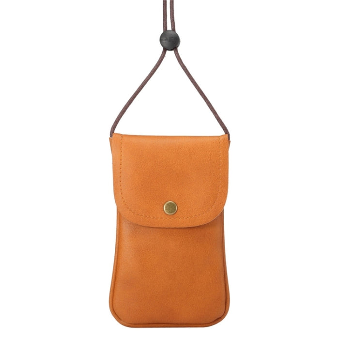 Funda de cuero vertical universal de PU / Bolsa de cuero para teléfono con cordón