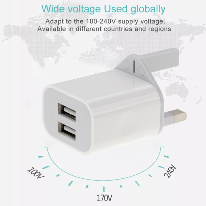 Adaptador de cargador USB de 2 puertos 5V 2A