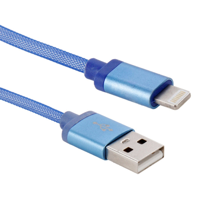 Cable de carga/datos USB con cabezal metálico de 8 pines a estilo neto, longitud del cable: 25 cm