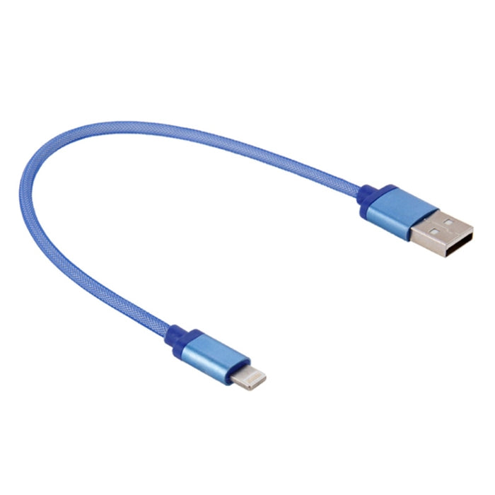 Cable de carga/datos USB con cabezal metálico de 8 pines a estilo neto, longitud del cable: 25 cm