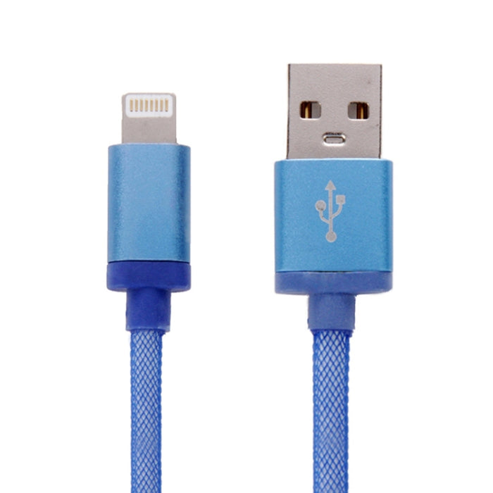 Cable de carga/datos USB con cabezal metálico de 8 pines a estilo neto, longitud del cable: 25 cm