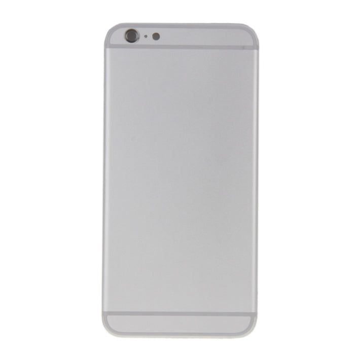6 en 1 para iPhone 6 Plus (Cubierta trasera + Bandeja para tarjetas + Tecla de control de volumen + Botón de encendido + Tecla vibradora con interruptor de silencio + Letrero) Cubierta de carcasa de ensamblaje completo, For 6 Plus                      ...