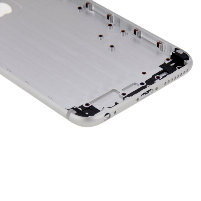 6 en 1 para iPhone 6 Plus (Cubierta trasera + Bandeja para tarjetas + Tecla de control de volumen + Botón de encendido + Tecla vibradora con interruptor de silencio + Letrero) Cubierta de carcasa de ensamblaje completo, For 6 Plus                      ...