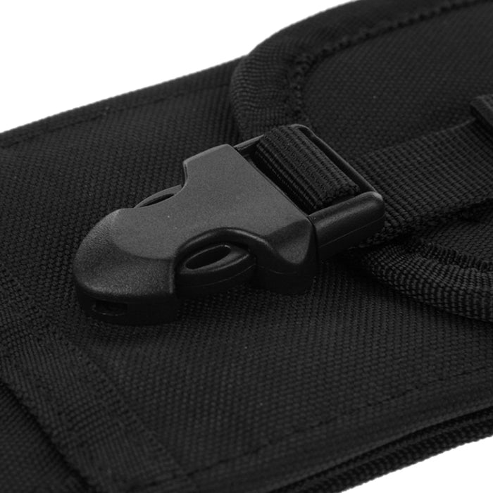 Riñonera vertical universal de tela de nailon de 5,5 pulgadas para iPhone 6 Plus y 6S Plus, Galaxy S6, Huawei, etc.