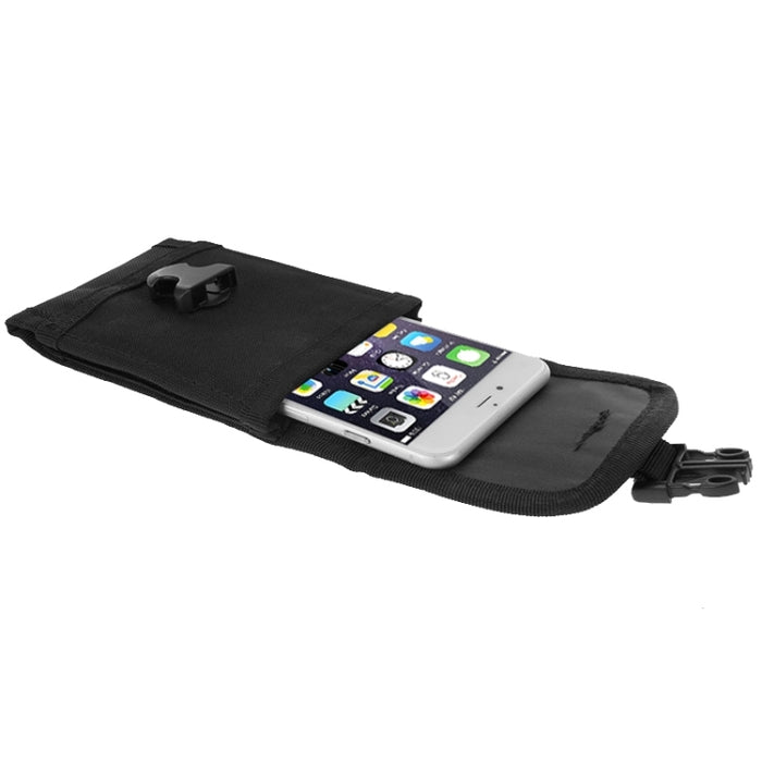 Riñonera vertical universal de tela de nailon de 5,5 pulgadas para iPhone 6 Plus y 6S Plus, Galaxy S6, Huawei, etc.