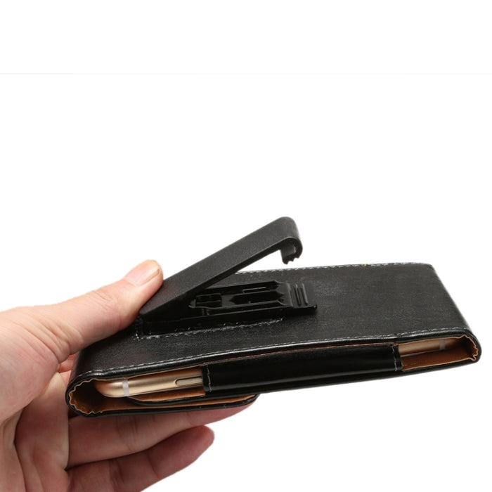 Funda de cuero con tapa vertical universal con textura de piel de cordero / riñonera con férula trasera giratoria para iPhone 6 Plus y 6S Plus, Galaxy Note 8 / Galaxy Note 5 / N920 y S6 Edge Plus / G928 y A8 / A800 y Note IV / N910