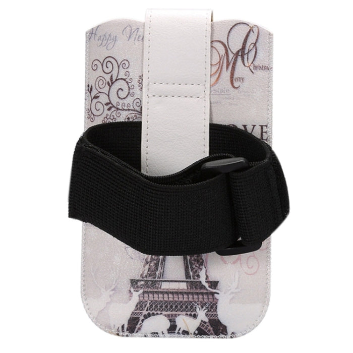 Brazalete deportivo ajustable universal/correa para muñeca para iPhone 6 Plus y 6 y 5C y 5S, Galaxy Note IV / N910 y Note III / N9000 y S6 / G920, cintura, bolsa para senderismo y acampada, tamaño del brazalete: 35,5 x 3,5 cm