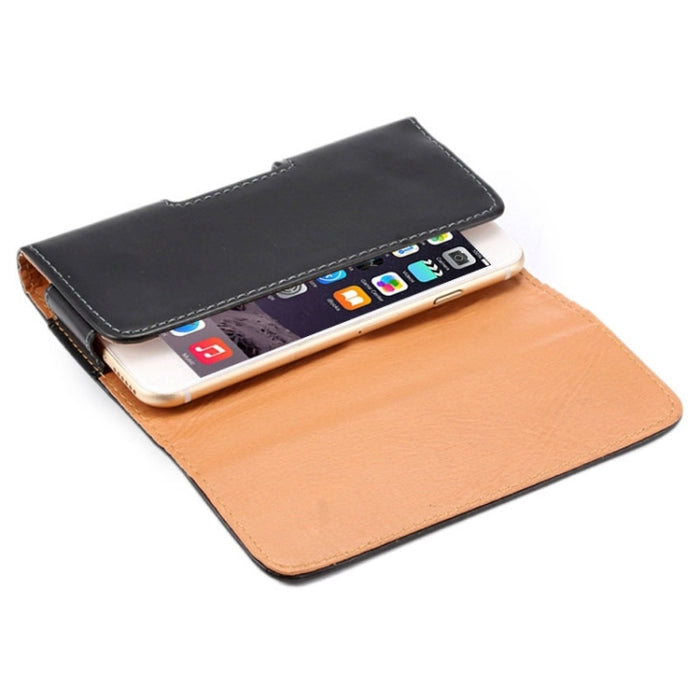 Funda de cuero con tapa vertical universal con textura Crazy Horse / Riñonera con férula trasera para iPhone 6 Plus y 6S Plus, Galaxy Note 8 / Galaxy Note 5 / N920 y S6 Edge Plus / G928 y A8 / A800 y Note IV / N910