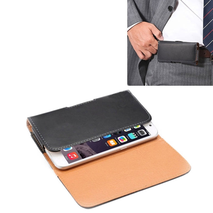 Funda de cuero con tapa vertical universal con textura Crazy Horse / Riñonera con férula trasera para iPhone 6 Plus y 6S Plus, Galaxy Note 8 / Galaxy Note 5 / N920 y S6 Edge Plus / G928 y A8 / A800 y Note IV / N910