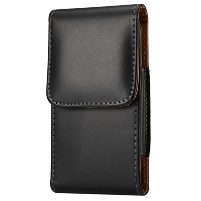 Funda de cuero con tapa vertical con textura Crazy Horse/riñonera con férula trasera y para iPhone 6 Plus