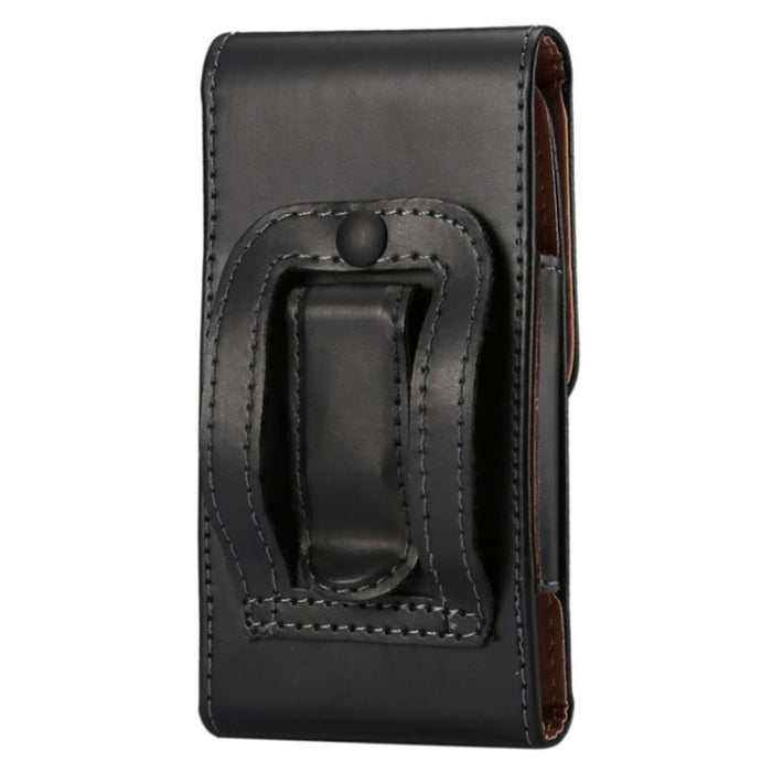 Funda de cuero con tapa vertical con textura Crazy Horse/riñonera con férula trasera y para iPhone 6 Plus