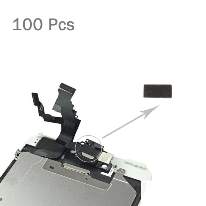 100 PCS para iPhone 6s Botón de inicio Cable flexible Almohadillas de espuma de esponja, For 6s