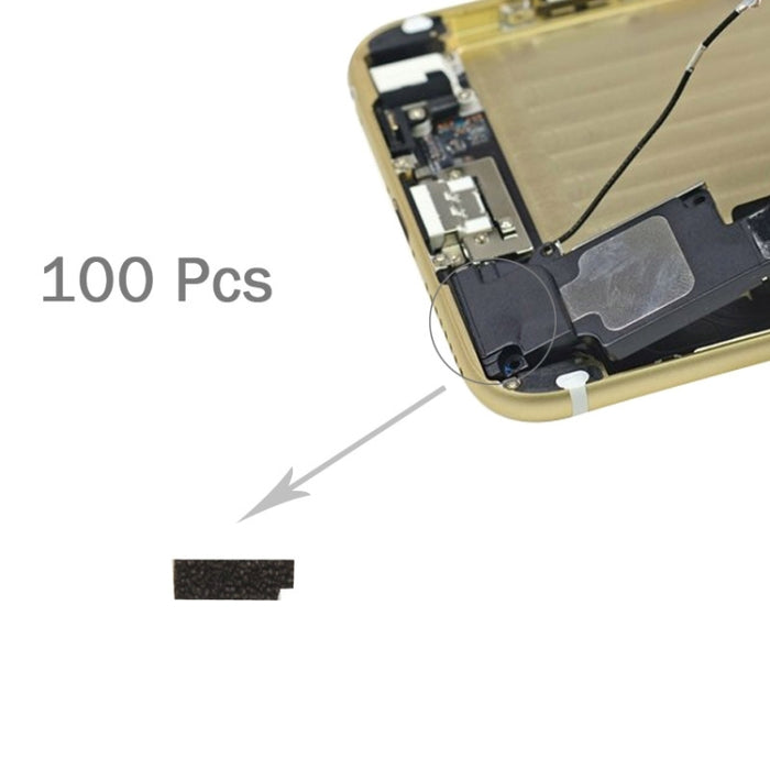 100 PCS para iPhone 6s Dock Connector Puerto de carga Almohadillas de espuma de esponja, For iPhone6s