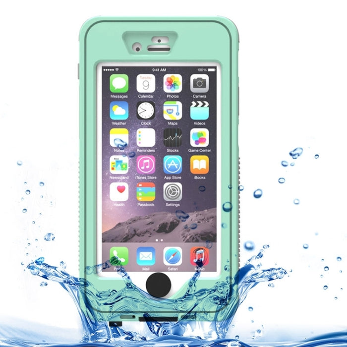Funda protectora noctilucente a prueba de golpes, resistente al agua, a prueba de polvo, a prueba de golpes, con soporte para iPhone 6 y 6S
