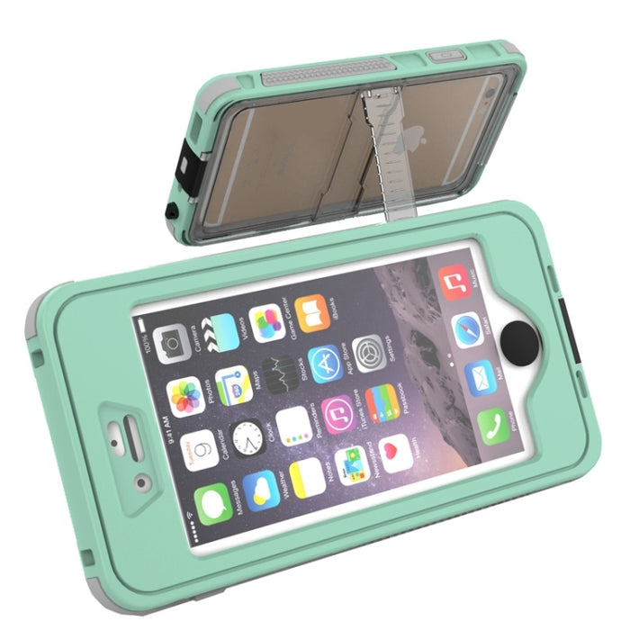 Funda protectora noctilucente a prueba de golpes, resistente al agua, a prueba de polvo, a prueba de golpes, con soporte para iPhone 6 y 6S