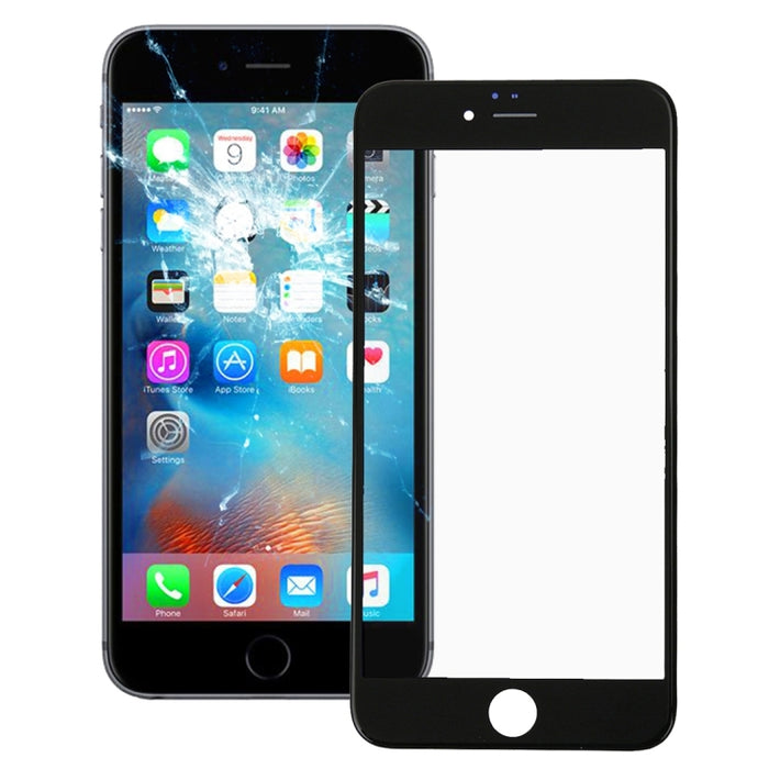 Lente de cristal exterior de pantalla frontal con marco de bisel de pantalla LCD frontal para iPhone 6s, For iPhone 6s (Frame)