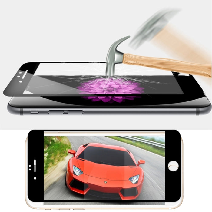 Película de pantalla de vidrio templado a prueba de explosiones de dureza superficial 5D de 0,26 mm 9H para iPhone 6 y 6s