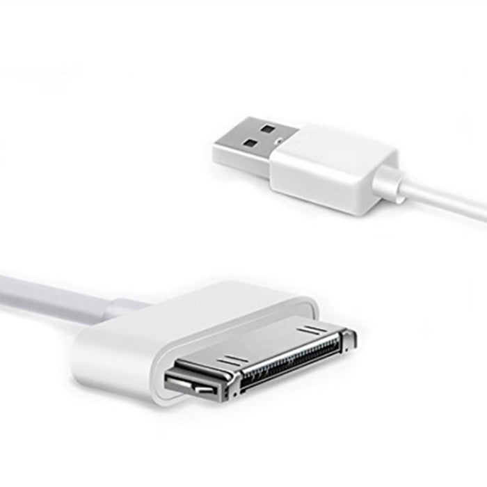 Cable de carga y sincronización de datos macho de 30 pines a USB macho para iPad / 2/3, iPhone 4 y 4s, iPod Nano, iPod Touch, longitud: 1 m