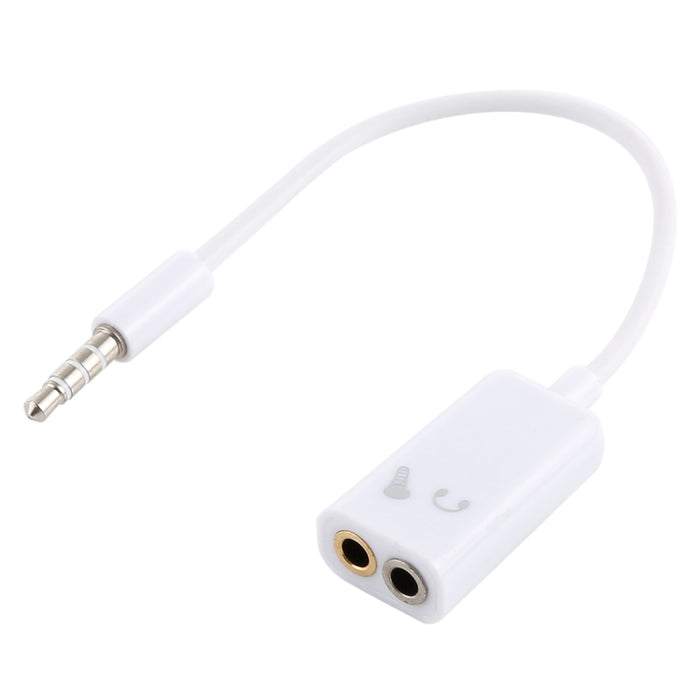 Cable divisor de audio auxiliar de 3,5 mm, compatible con teléfonos, tabletas, auriculares, reproductor de MP3, estéreo para automóvil/hogar y más