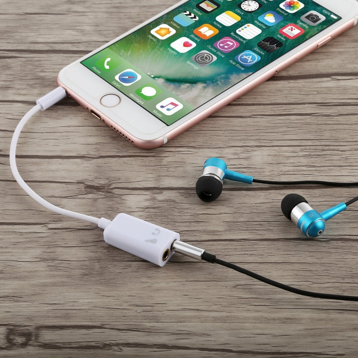 Cable divisor de audio auxiliar de 3,5 mm, compatible con teléfonos, tabletas, auriculares, reproductor de MP3, estéreo para automóvil/hogar y más