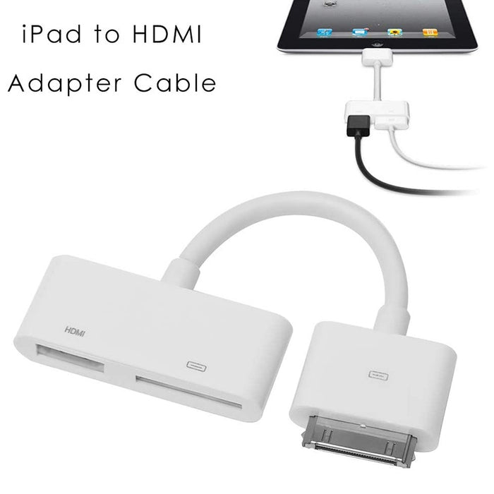 Adaptador AV HDMI digital a HDTV para el nuevo iPad (iPad 3) / iPad 2 / iPad / iPhone 4 y 4S / iPod Touch 4