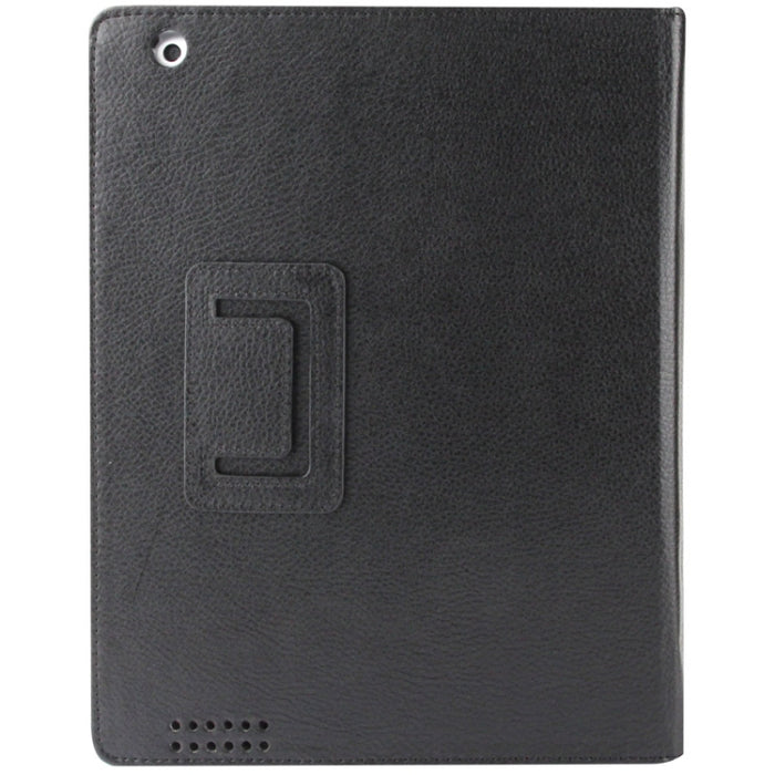 Cuero plegable con textura Litchi de alta calidad con función de reposo/activación y soporte para iPad 2/iPad 3/iPad 4