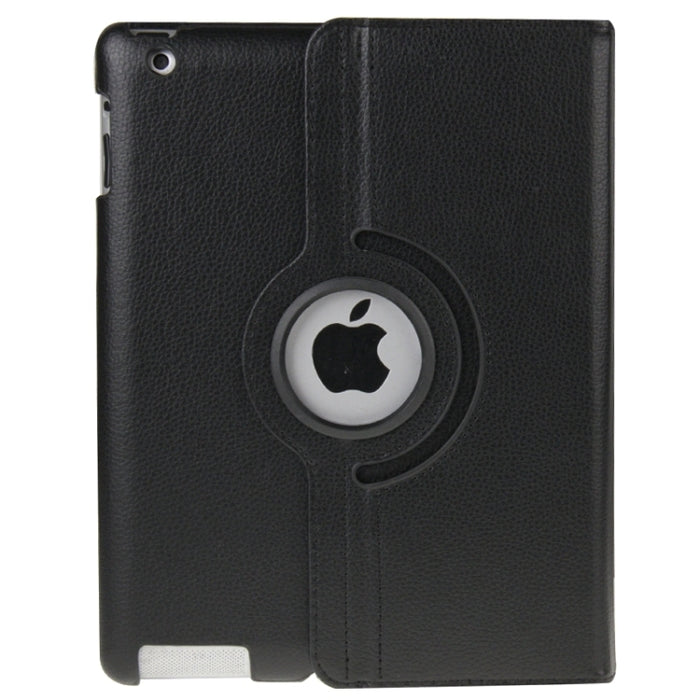Funda de cuero giratoria de 360 grados con función de reposo/activación y soporte para el nuevo iPad (iPad 3), azul zafiro
