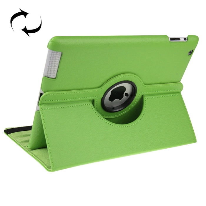 Funda de cuero giratoria de 360 grados con función de reposo/activación y soporte para el nuevo iPad (iPad 3), azul zafiro