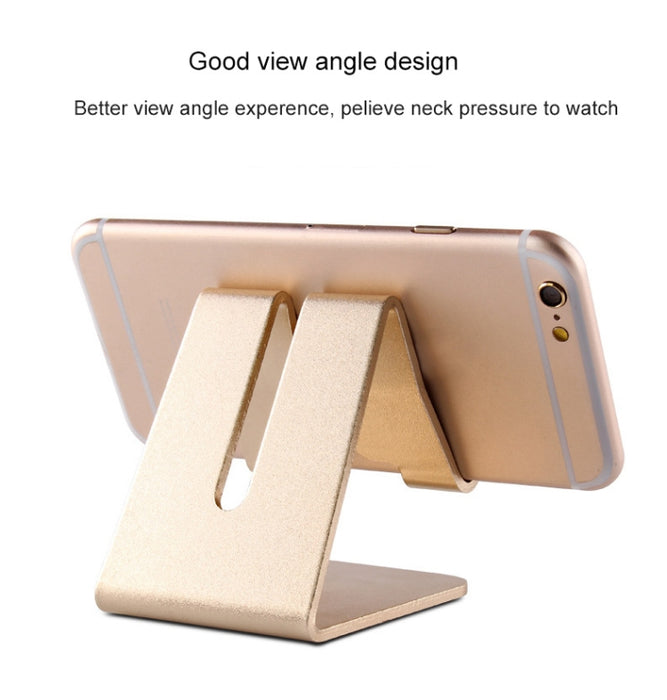 Soporte de escritorio de aluminio para iPad, iPhone, Galaxy, Huawei, Xiaomi, HTC, Sony y otros teléfonos móviles o tabletas