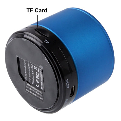 Mini altavoz estéreo Bluetooth 2.1 para iPhone 5 / iPhone 4 y 4S / iPad 4 / Nuevo iPad / iPad mini / mini 2 Retina, batería recargable incorporada, compatible con tarjeta TF