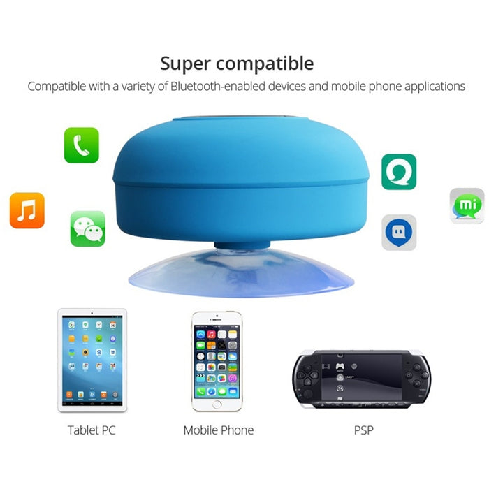 BTS-06 Mini altavoz impermeable IPX4 Bluetooth V2.1, función manos libres compatible
