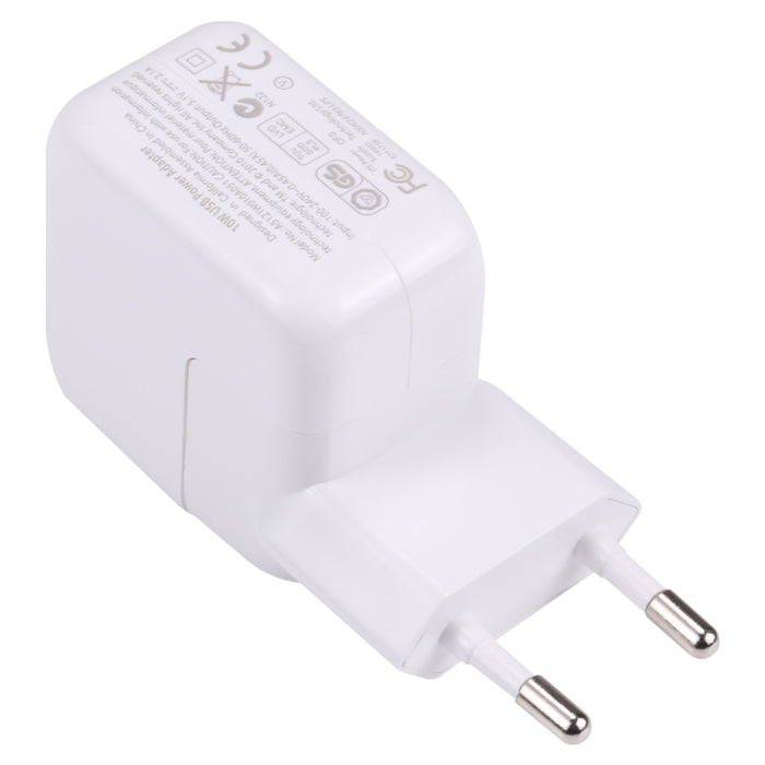 Cargador de viaje con adaptador de corriente USB de 10 W, EU Plug