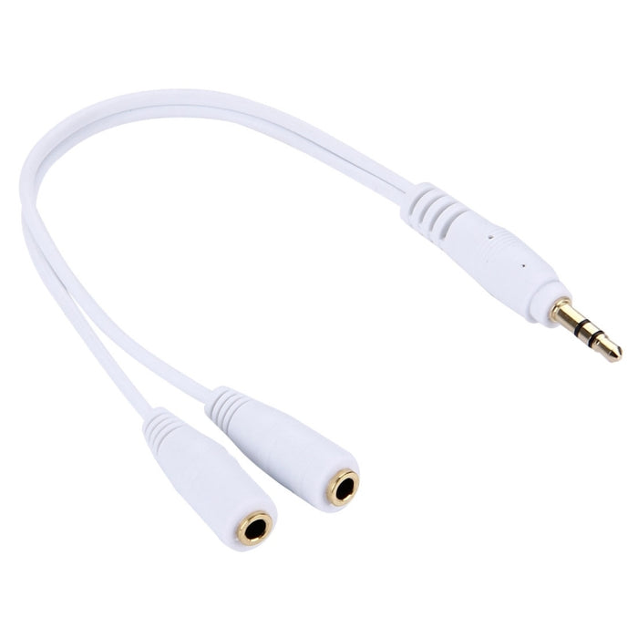 Cable de audio auxiliar para auriculares, adaptador divisor de auriculares, compatible con teléfonos, tabletas, auriculares, reproductor de MP3, estéreo para automóvil/hogar y más