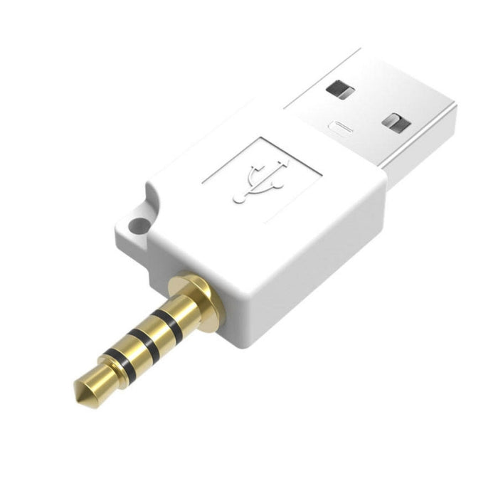 Para iPod shuffle 3.º/2.º adaptador de cargador de base de datos USB, longitud: 4,6 cm